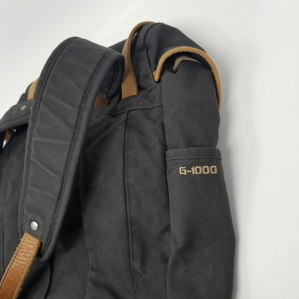 Fjallraven Rucksack No.21 Medium Wax Canvas G-1000 Backpack Brown - Picture 5 of 16